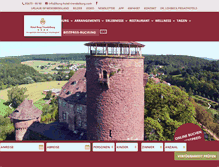 Tablet Screenshot of burg-hotel-trendelburg.com